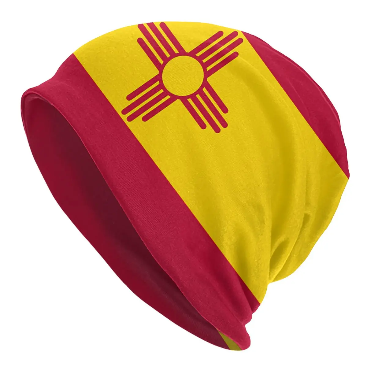 

Flag Of New Mexico State Bonnet Homme Fashion Thin Skullies Beanies Caps For Men Women Novelty Hats