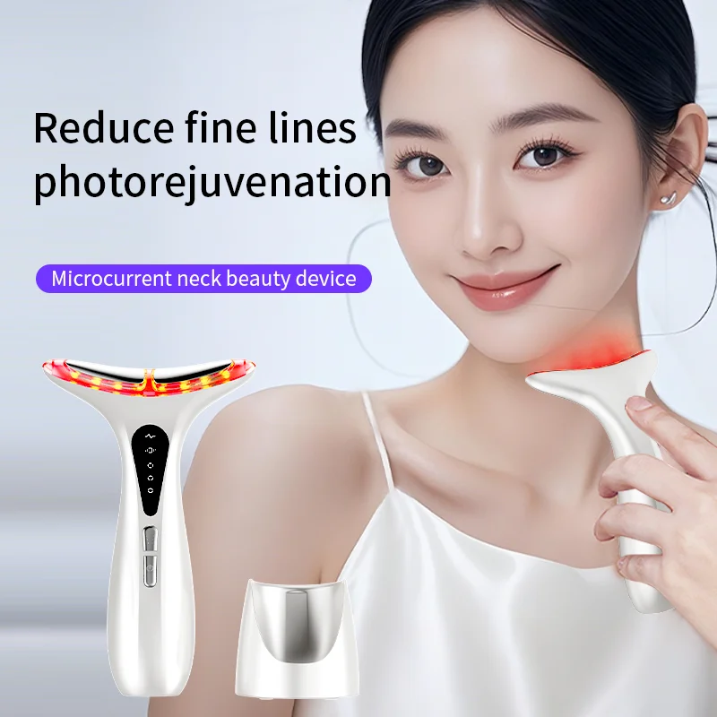 7 in 1 Face Massager Skin Care Tools Face and Neck Massage Device Multifunctional Portable Face Massager for Home Use