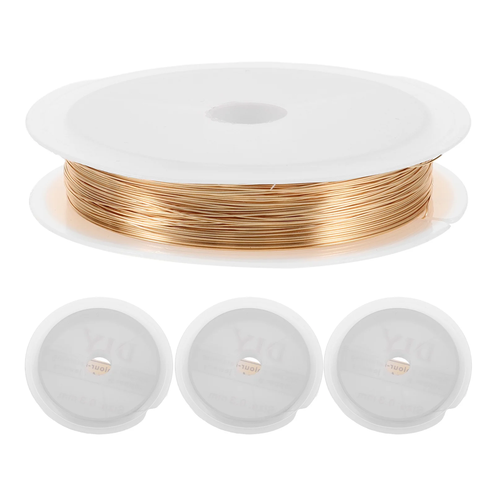 4Pcs Copper Wire Soft Malleable Wire for Jewelry Making Beading Wrapping Craft Supplies Bracelet Making Supplies