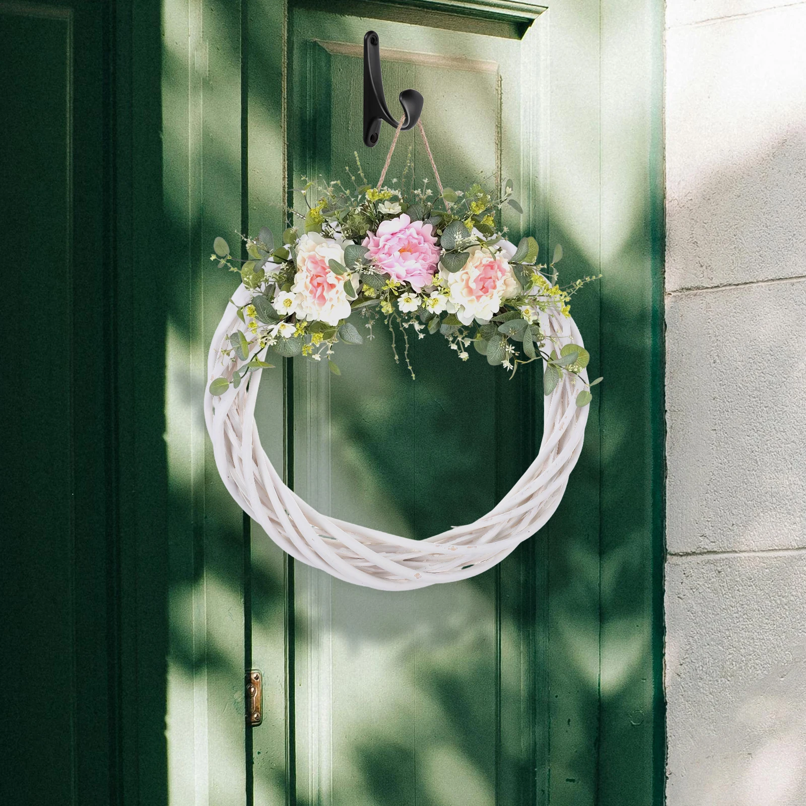 

Handmade Willow Wreath Rustic Woven Pendant Wedding Party Holiday Home Decor Small Indoor Outdoor Craft DIY Wreath Making