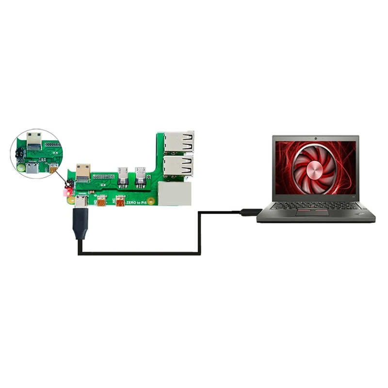 Papan ekspansi untuk Raspberry Pi Zero 2W ke PI5, dengan kabel nol ke Pi5 adaptor antarmuka nol USB HUB RJ45 topi