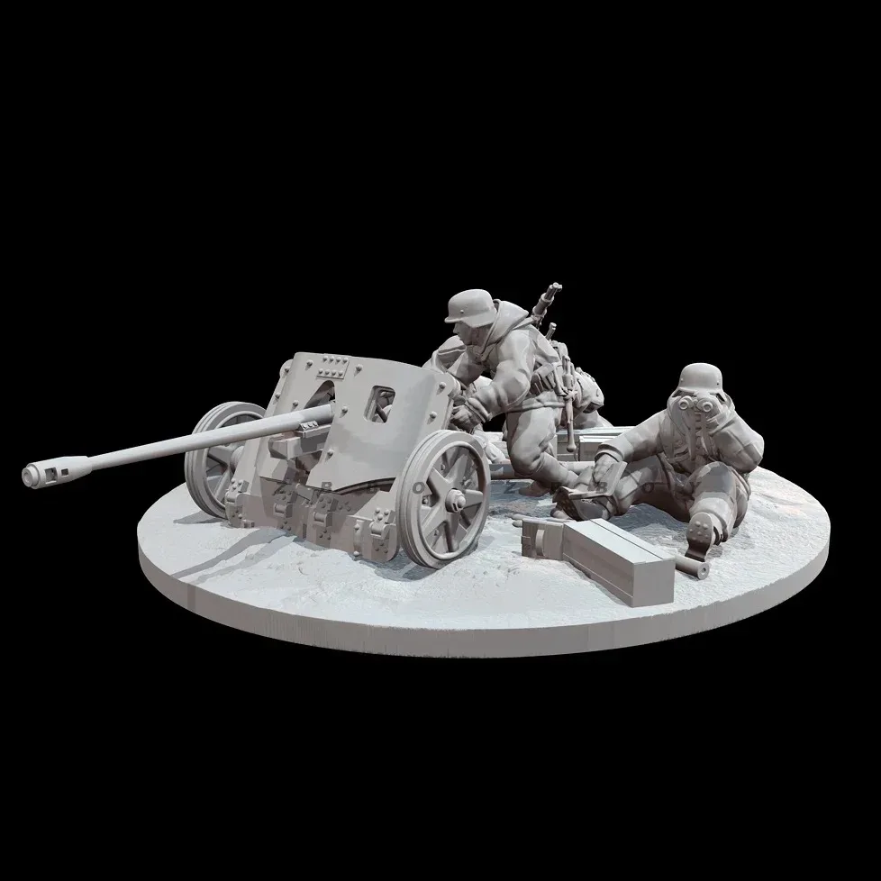38mm1:48 50mm1:35 Resin Soldier model kits figure colorless and self-assembled 3D Printing with baseTD-6753/3D