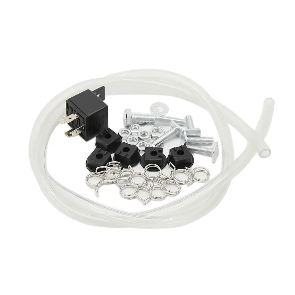 Pompe électrique 5 trompettes, Kit de klaxon à Air 130db, ajustement universel pour voiture, camion, Train, bateau pour plaque de klaxon, direction et klaxon de voiture