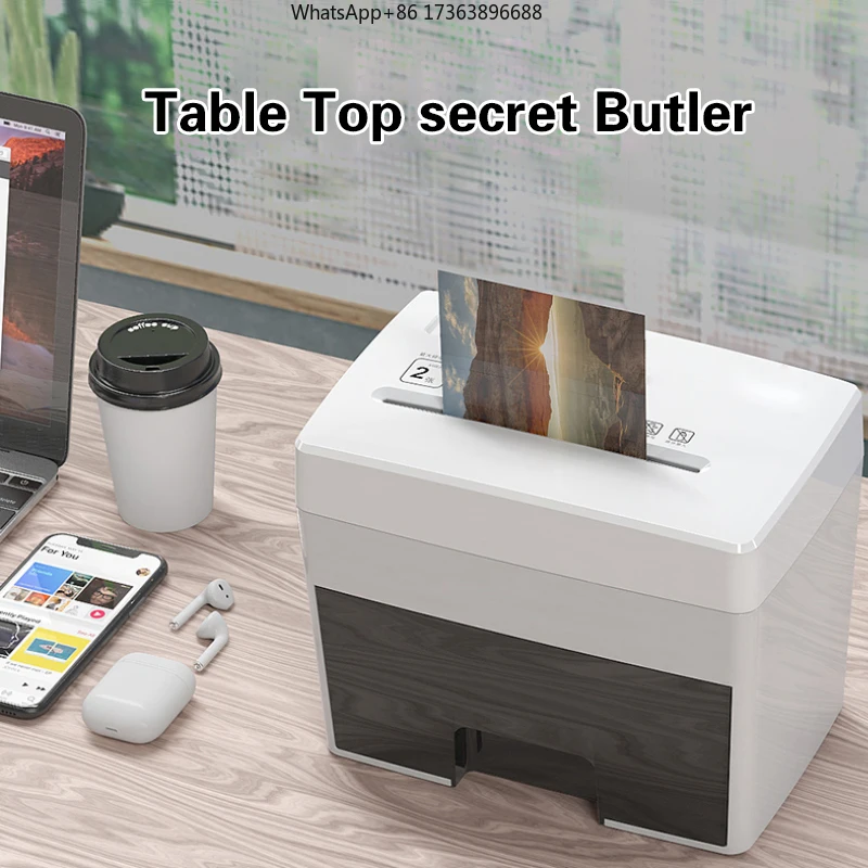 C200P Desktop-Style High Security A5 4-Sheet Micro-Cut Paper and Junk Mail Pullout Basket Shredder,Mini Paper Shredder  Machine