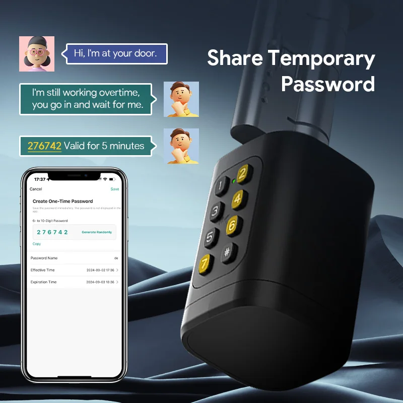From Saudi V1 Pro+ Version Adjustable TUYA APP Smart Life Fingerprint Password Digital RFID Card Cylinder Smart Door Lock
