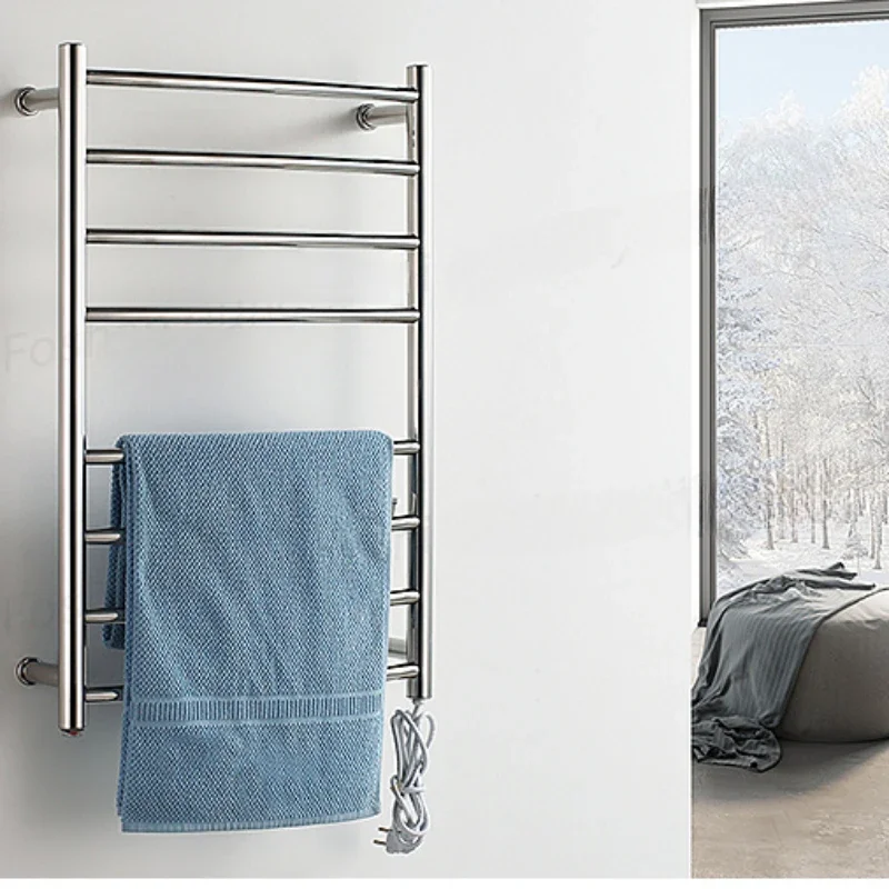 Wall Mounted Towel Warmer Stainless Steel Electric Heated Towel Dryer For Bathroom 9016