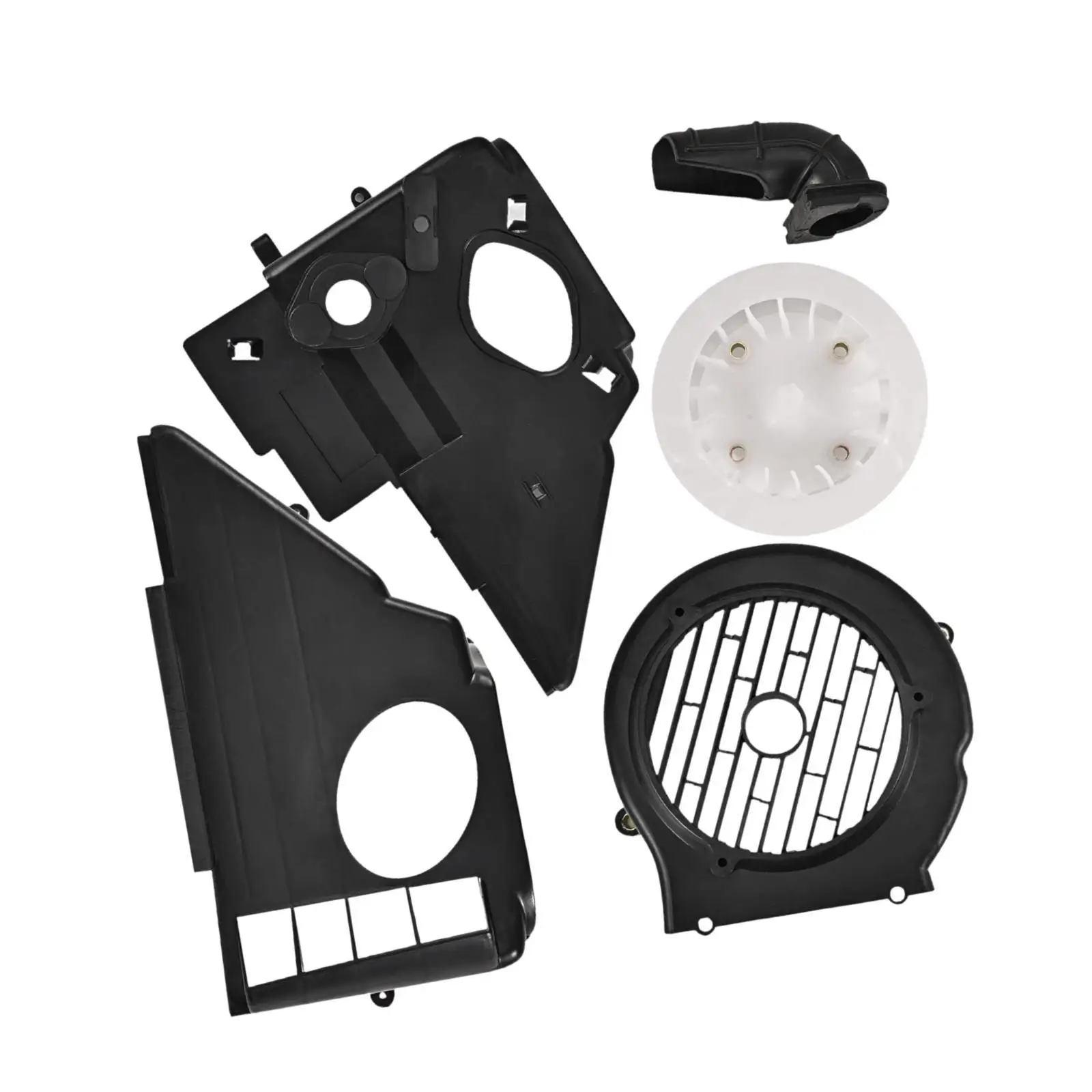 Air Director Cooling Fan Cover Assembly Black Attachment Sturdy Repair Parts Accessories Compatible for 125 150cc