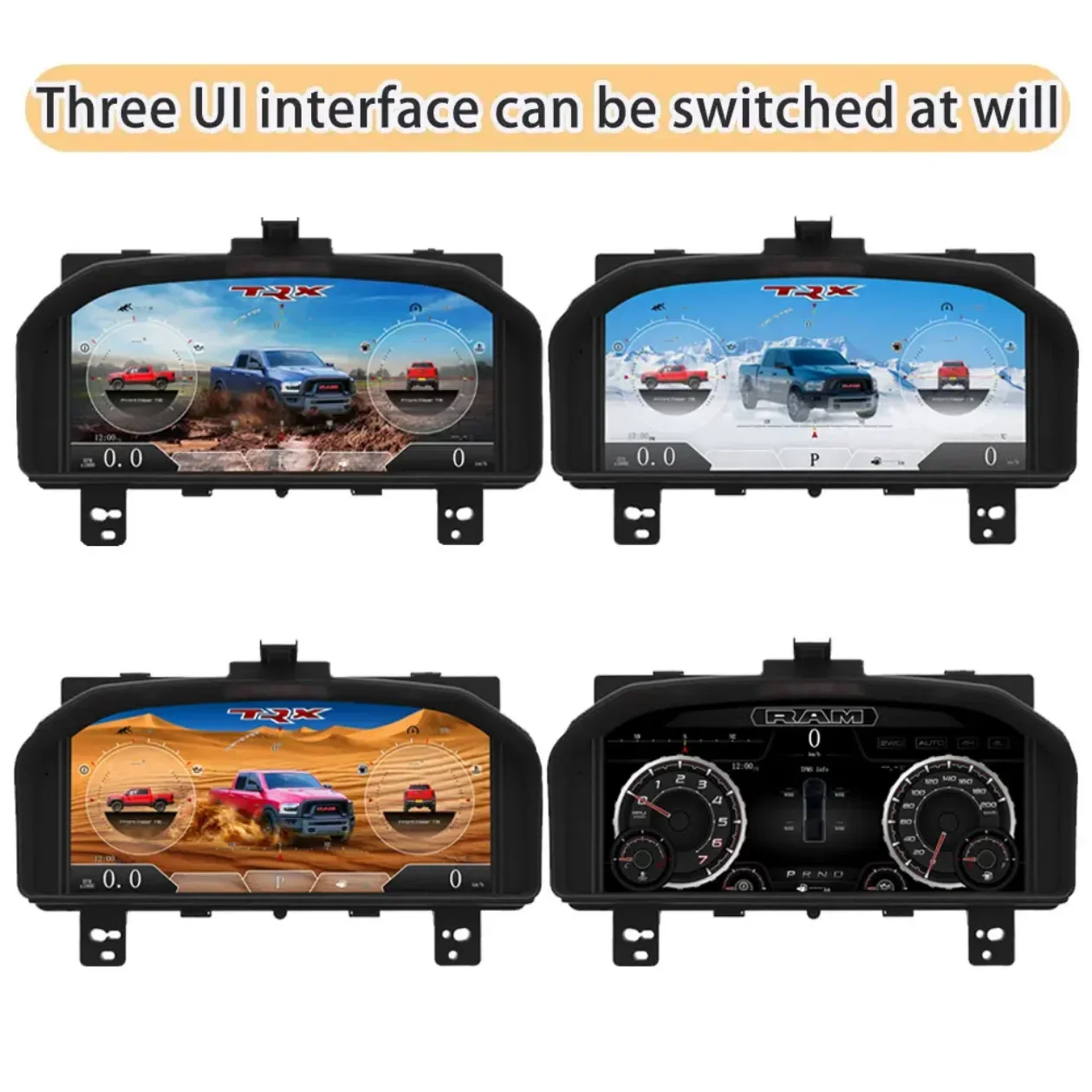 ZXY Auto Digitale Cluster voor Dodge Ram 1500 2013-2018 LCD Dashboard Instrumentenpaneel Snelheidsmeter Scherm Auto Accessoires