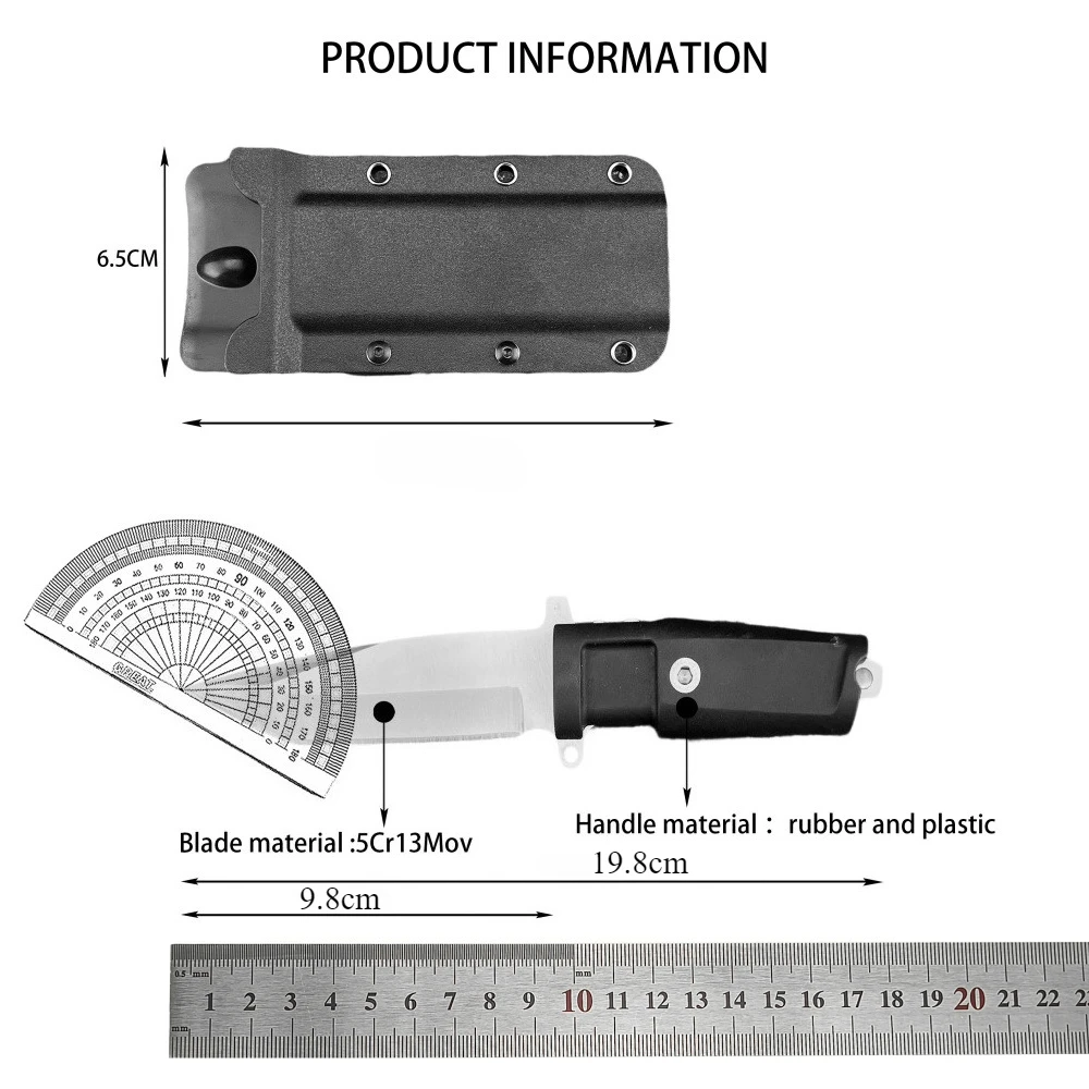 Новый тактический нож с фиксированным лезвием и ножнами, лезвие 5Cr13Mov, инструмент для резки самообороны, кемпинга, нож для выживания на открытом воздухе высокой твердости