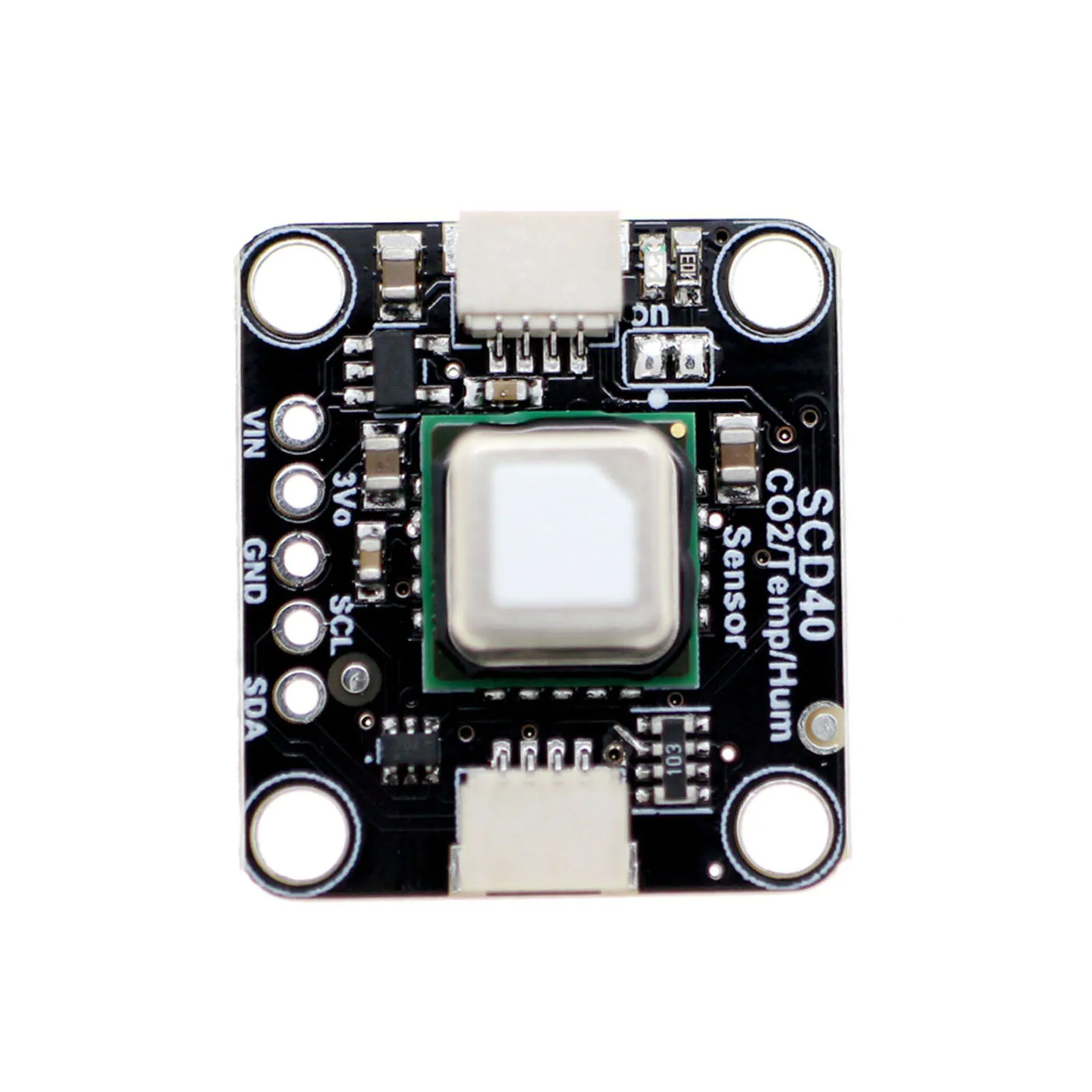 Carbon Dioxide CO2 Sensor SCD40 SCD41 Temperature Humidity STEMMA QT Qwiic I2C Microcontroller PCB Module