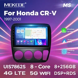 MEKEDE 2 Din Radio For Honda CR-V CRV 1997 1998 1999 2000 2001 Android 4G LTE Car Multimedia Video Player BT WIFI Carplay Stereo