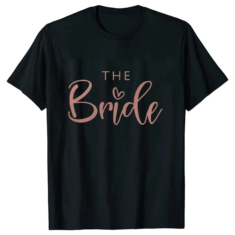 Girls Engagement Bridal Wedding Party T Shirt Bridesmaid Team Bride Tshirt  Bride Squad Tops Bachelorette Bachelor Party  Tees