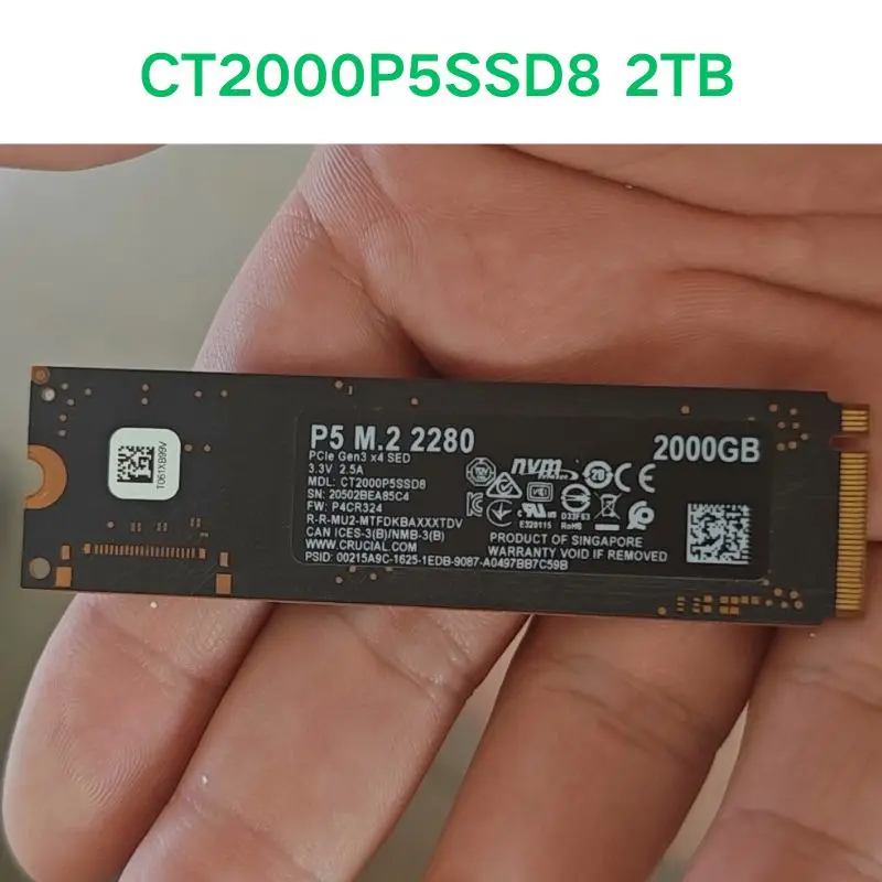 Second hand test OK CT2000P5SSD8 2TB Solid State Drive