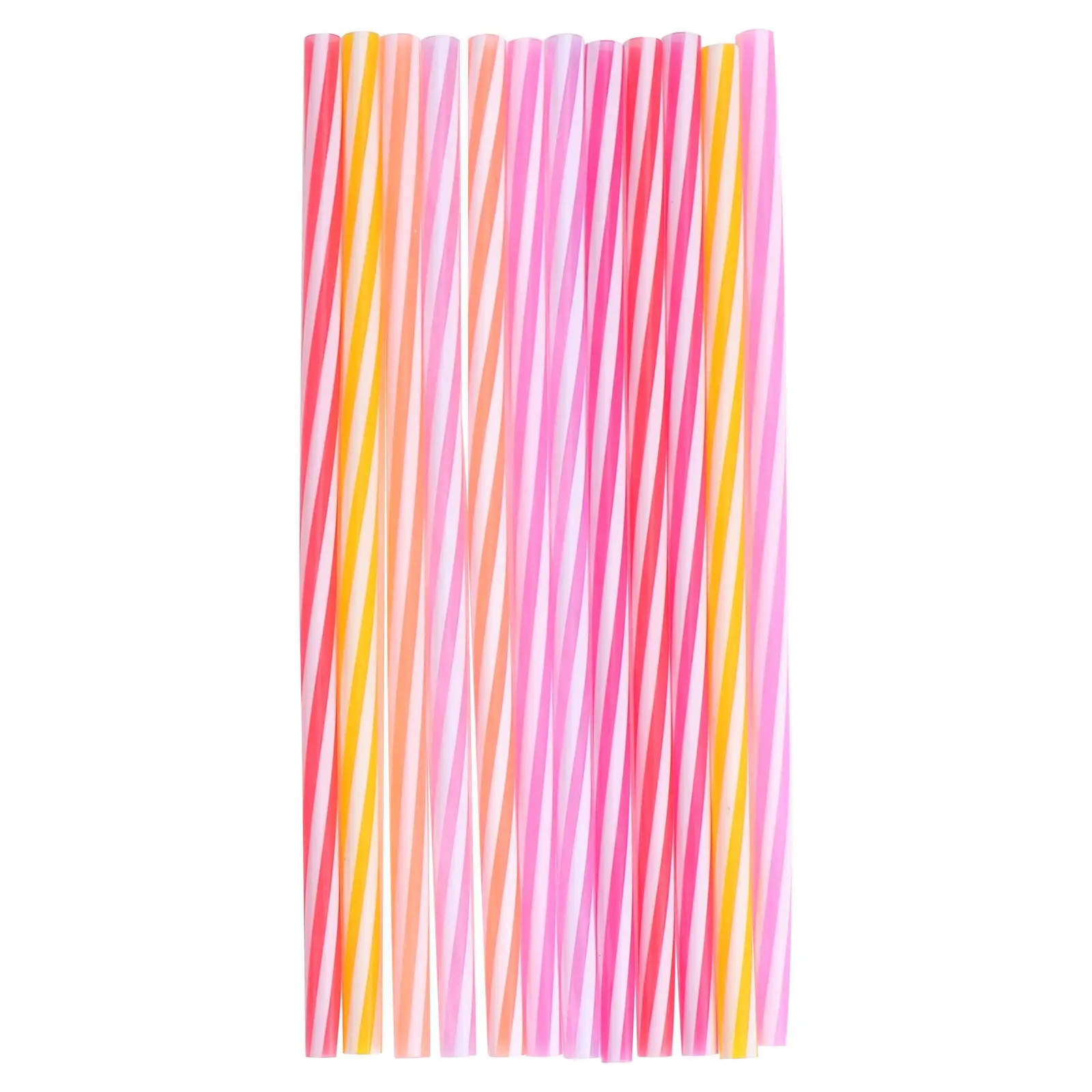 

12 pcs Creative Beverage Silicone Coffee Beverage Straws Recyclable Kitchen Creative Coffee Straws Bar Accessories