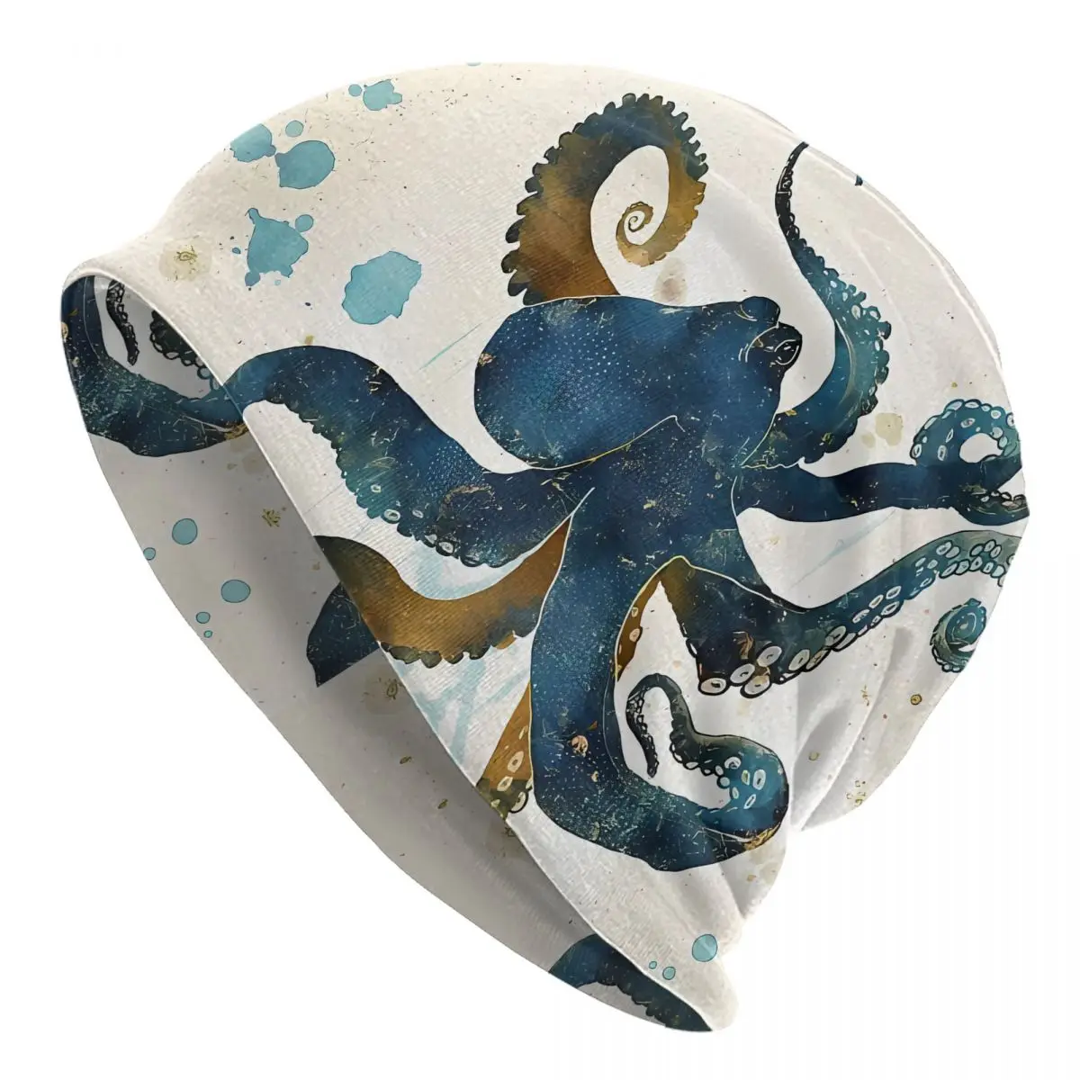 Marine Creatures Jellyfish Octopus Whale Beanies Caps Hat Fashion Bonnet Hats Men