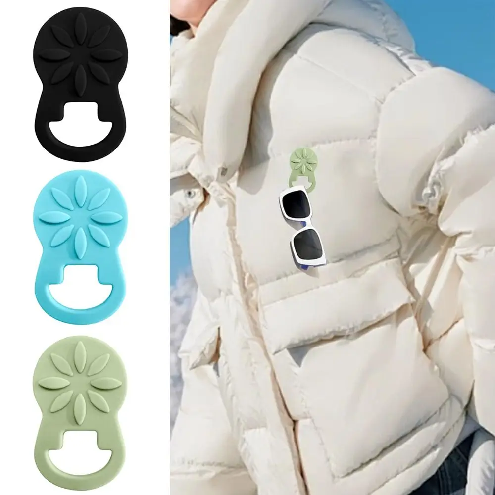 سيليكون المغناطيسي حامل النظارات نظارات تخزين الملابس كليب مشبك النظارات شماعات إبقاء النظارات آمنة نظارات سماعة كليب #2