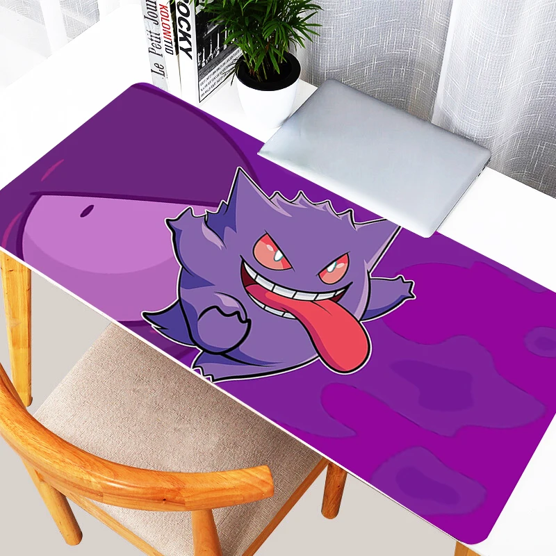 

Mouse Pad Purple Cute Mousepad Gaming Keyboard Pad Computer Kawaii P-pokemonS Desk Mat Accessories Gamer Mausepad Office Carpet