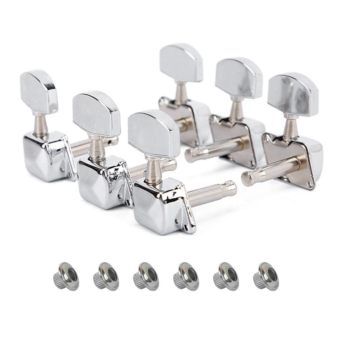 

6pcs Guitar Tuning Knob Folk Acoustic Guitar String Knob Lyre Knob String Alignment Knob Semi-closed Knob Tuning Knob Stringer