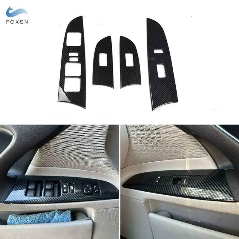 

For Lexus IS250 IS300 2006 2007 2008 2009 2010 2011 Car Window Lift Panel Button Frame Trim Interior Modification Accessories