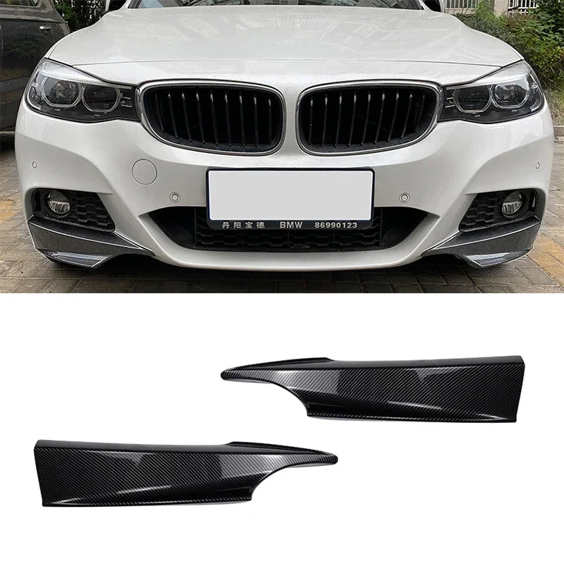 

New! Car Front Bumper Lip Angle Diffuser Side Splitter Spoiler Protector For BMW 3 Series GT F34 320i 325i M Sport 2014-2019