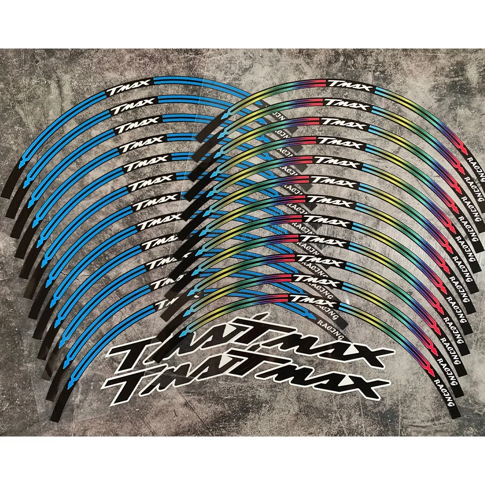 For YAMAHA TMAX530 TMAX 560 TMAX560 TMAX 530 Motorcycle Accessories Wheels Frame Decoration Inner Wheel Hub Reflective Stickers