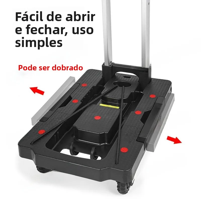 quiet-aluminum-alloy-folding-hand-pulled-cart-super-load-bearing-home-use-stacking-flatbed-wares-and-goods-transporting