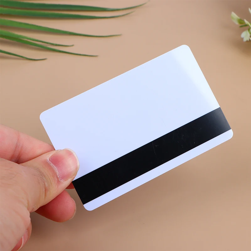 Chip Blank Smart Card with Magnetic Strip 3 track Inkjet PVC Contact Type Composite IC Card 5pcs