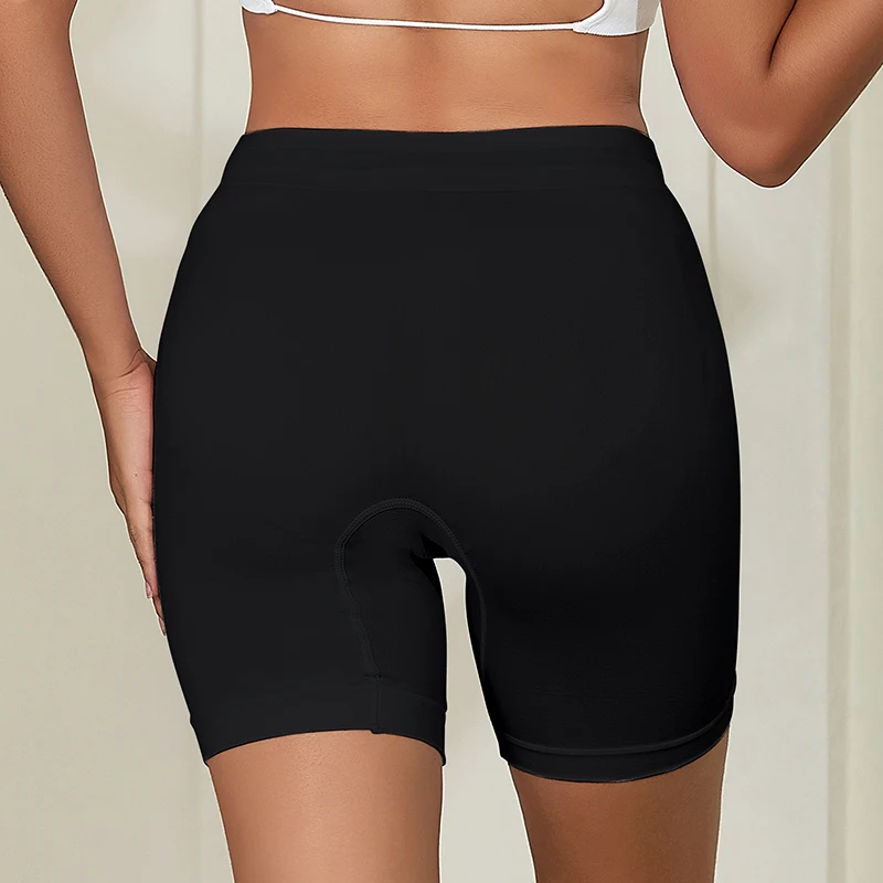 Roupa Interior de Boxer Respirável Feminina, Calcinha Alta Qualidade, Lingerie Elástica Alta, Cuecas Femininas