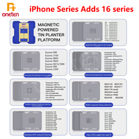 MaAnt BGA Reballing Stencil Kit Platform Magnetic IPhone A8-A18 MTK EMMC Qualcomm CPU HUWEI Planting Tin Steel Mesh Repair Tools
