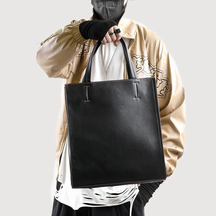 AIGO Simple Shoulder Bag Men Women Large-capacity Handbag Men Tote Bag Business Casual Sling Laptop Bag Shoulder Bags Bolsos