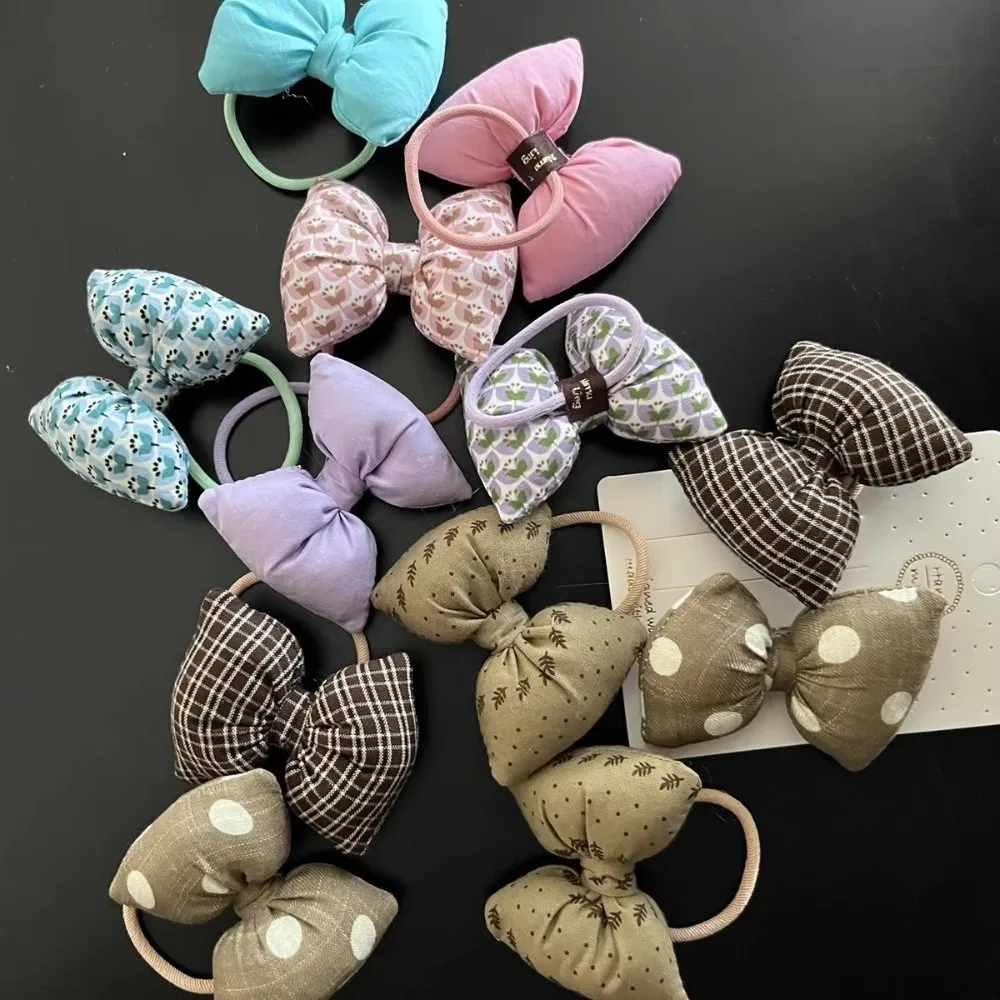 

Cute Floral Printed Hair Bands Cotton Elastic Band Hair Tie Ponytail Holder Children