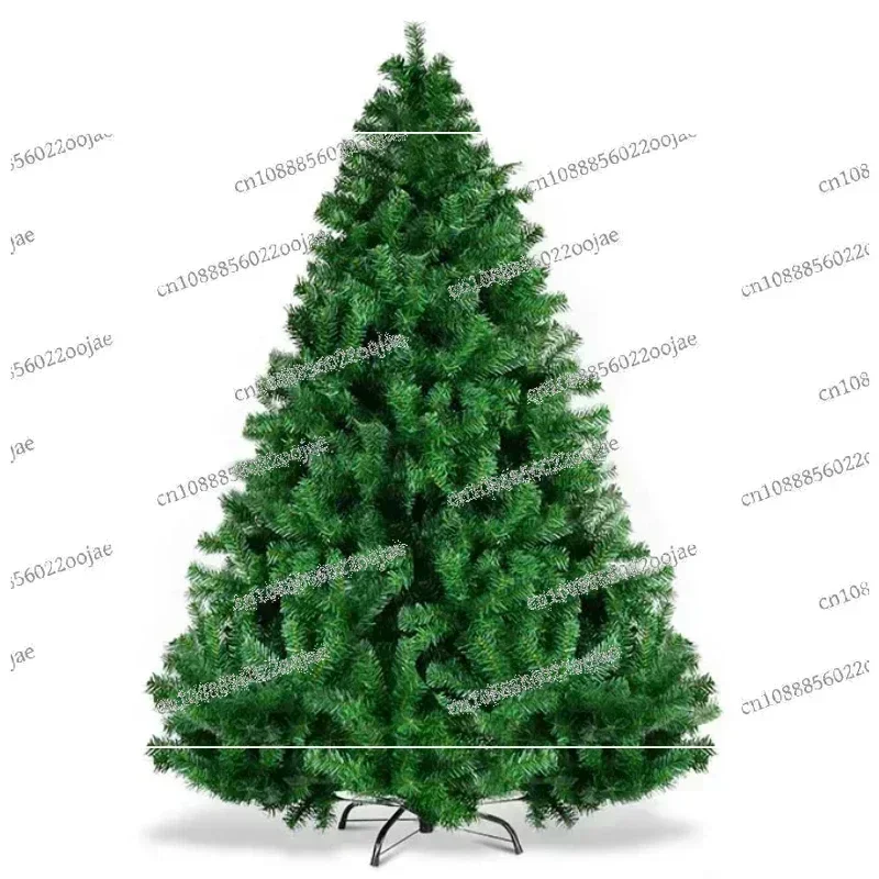 Artificial Christmas Tree PVC Thick Fir Christmas Tree with Metal Bracket Christmas Indoor and Outdoor Atmosphere Decoration