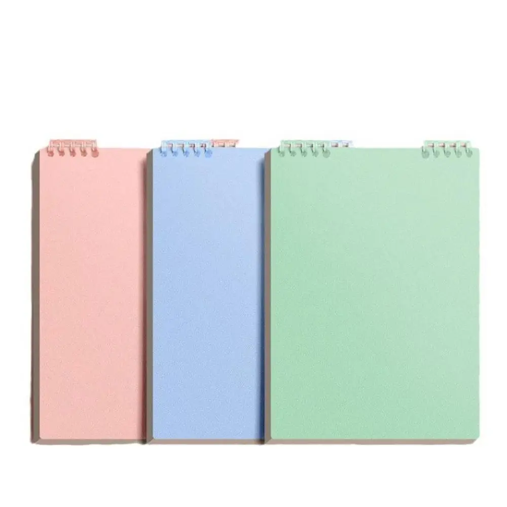 

4 pcs Up Turning B5 Notebook Thickening Protect Eyes Loose-Leaf Journal PP Surface Taking Notes Hand Ledger Learning Supplies