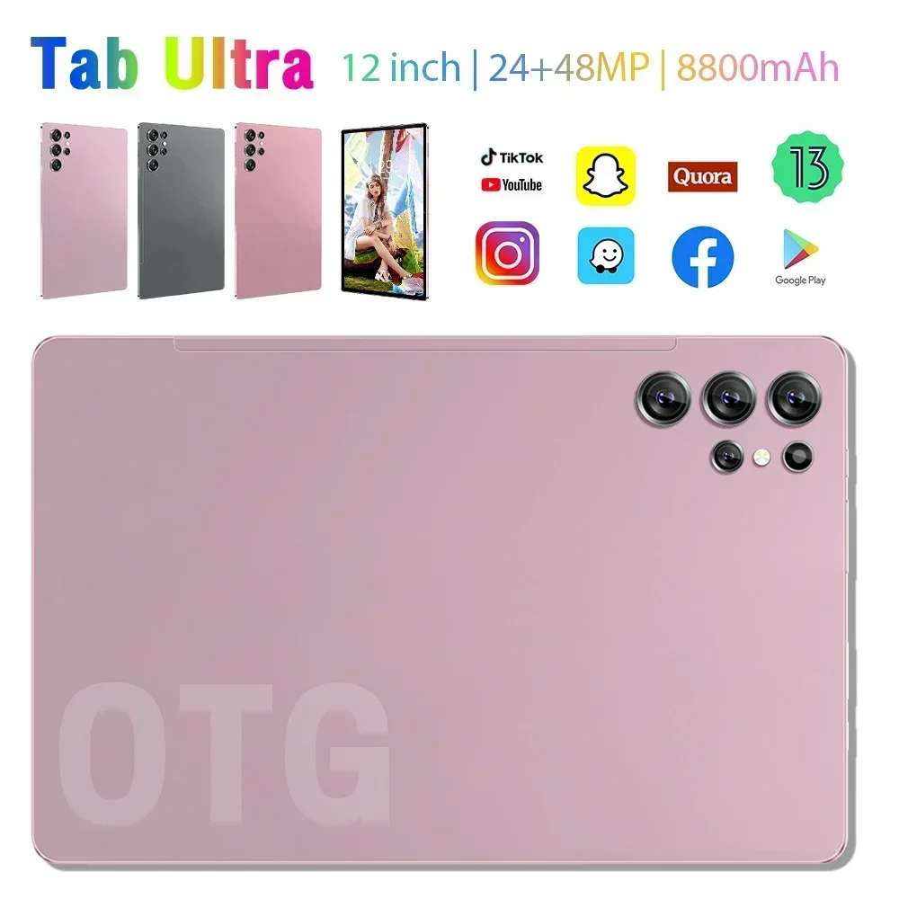 2025 New Global Version Original Mi Tab Ultra Tablet 12" HD 4K 16GB+1TB 8800mAh 5G Dual SIM Card Bluetooth WiFi GPS Tablet PC