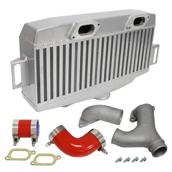 Top Mount Intercooler Kit Y Pipe Fits For  Subaru WRX STI EJ257 EJ255 2.5L +Screws 08+  Black/Blue/Red