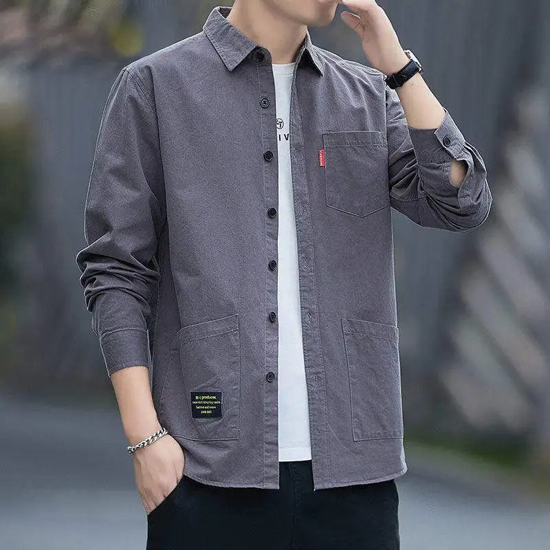

Men's Casual Long Sleeve Sun Protection Shirt Workwear Resistant to Heat And Wear for Spring Summer City Walks And Everyday Use