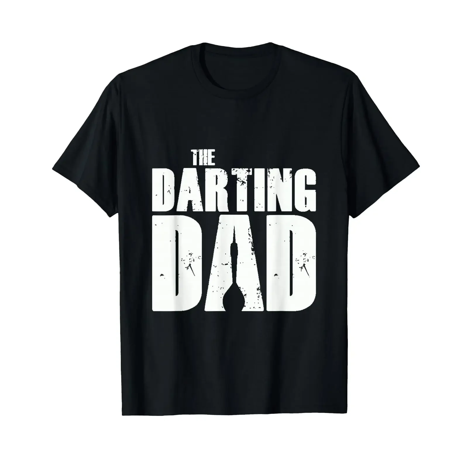 Men's The Darting Dad Dartboard Dart Player T Shirt vintage Washed Stretched Top For Everyday Wear Comfortable Casual graphic