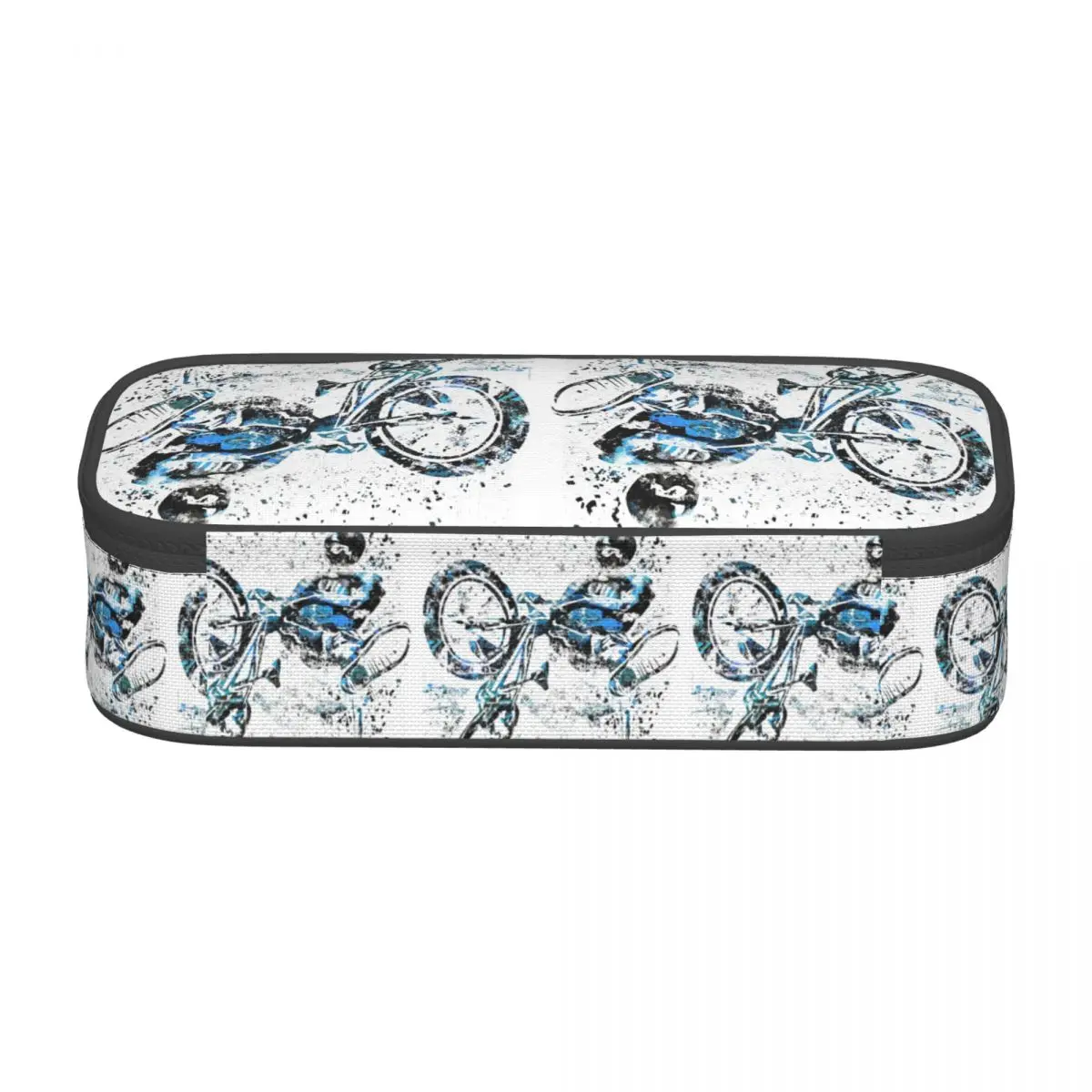 BMX Rider BMX Bike Pencil Cases for Student Pen Box Pencil Bag Large Storage Pencil Pouch Pen Holder