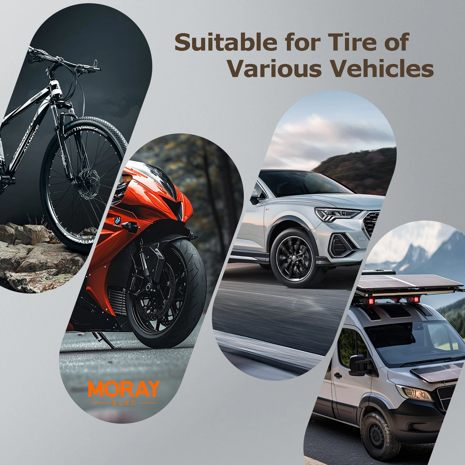 Moray ME267P 200psi مع علبة مطاطية LCD أجهزة إرسال الضغط الرقمية قياس ضغط الإطارات مقياس الضغط الرقمي #3