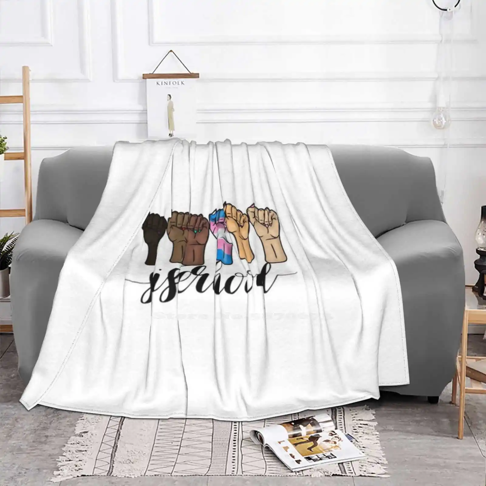 Sisterhood Soft Warm Throw Blanket Feminist Feminism Sisterhood Intersectional Native Brown Asian Black Women People Of Color