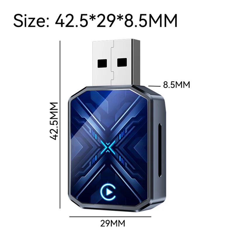 Ingenioso adaptador Carplay inalámbrico 2 en 1 USB Dongle Smart AI Box Carplay/Android Auto Plug And Play conexión con cable A