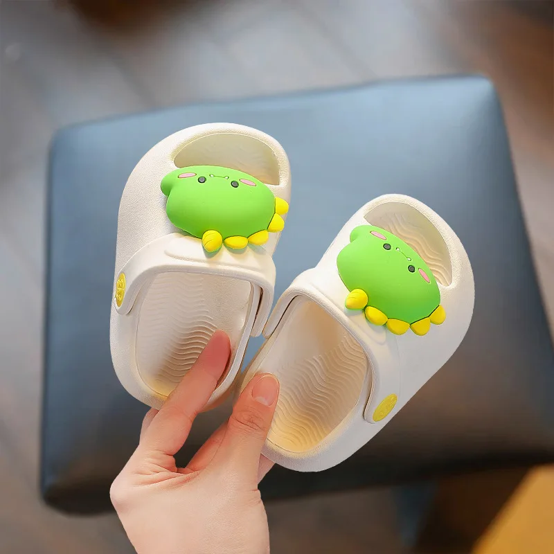 Summer Baby Beach Slipper2026new Cartoon Child Soft Shoe Casual 0-3 Year Old Girls Anti Slip Home Floor Learning Walking Slipper