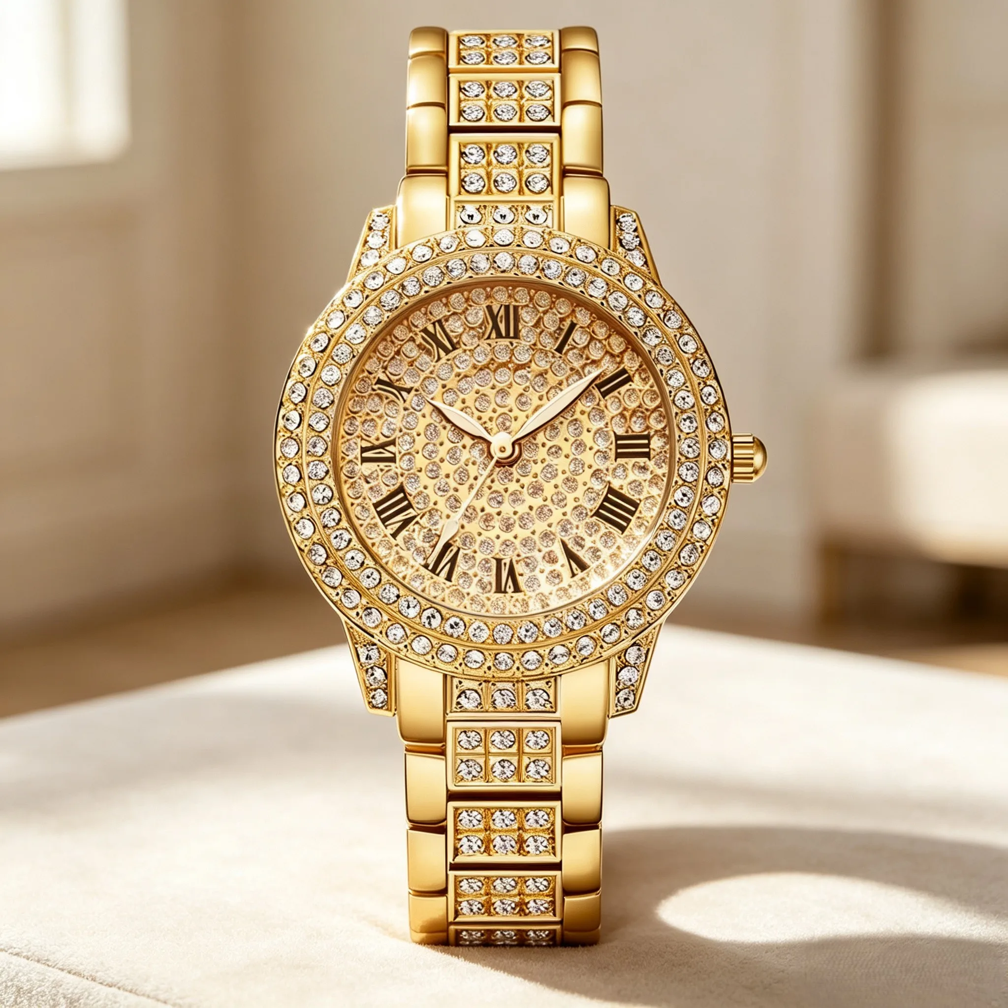 Jewelry Watches For Ladies - Elegant Women Zircon Crystal Quartz Bracelet