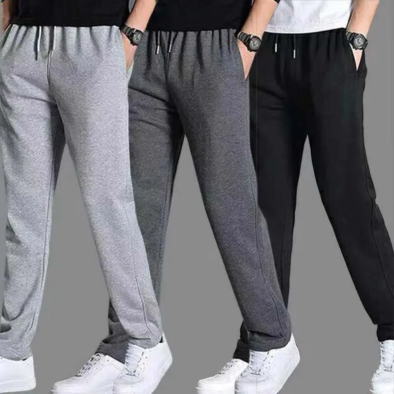 2024 Spring Autumn Joggers Men Jogging Sweatpants Sportswear Knit Tracksuit Sports Pants Trousers Oversize Wide Leg Clothing