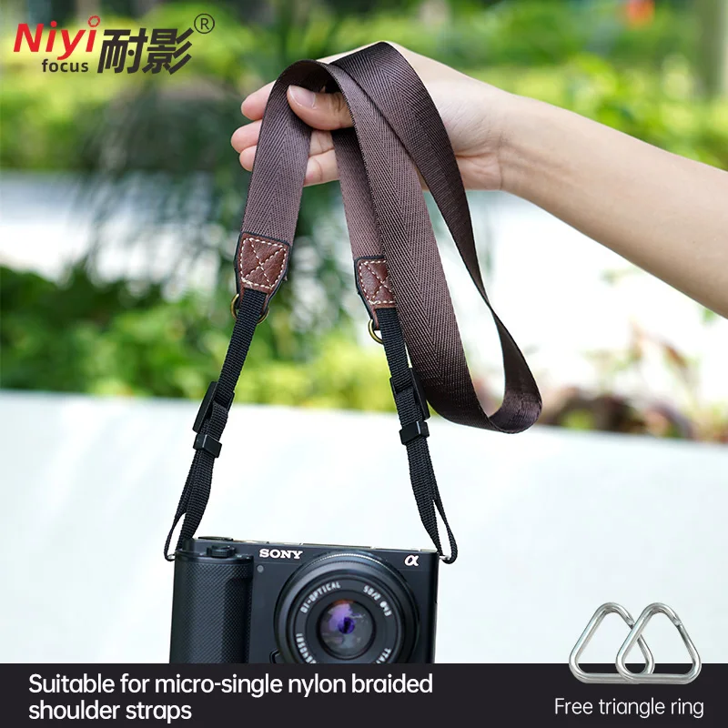 أشرطة الكاميرا حزام الرقبة النايلون الإفراج السريع حزام المعصم كاميرا بدون مرآة لسوني zve10 كانون R52 Fujifilm XT50 نيكون لايكا