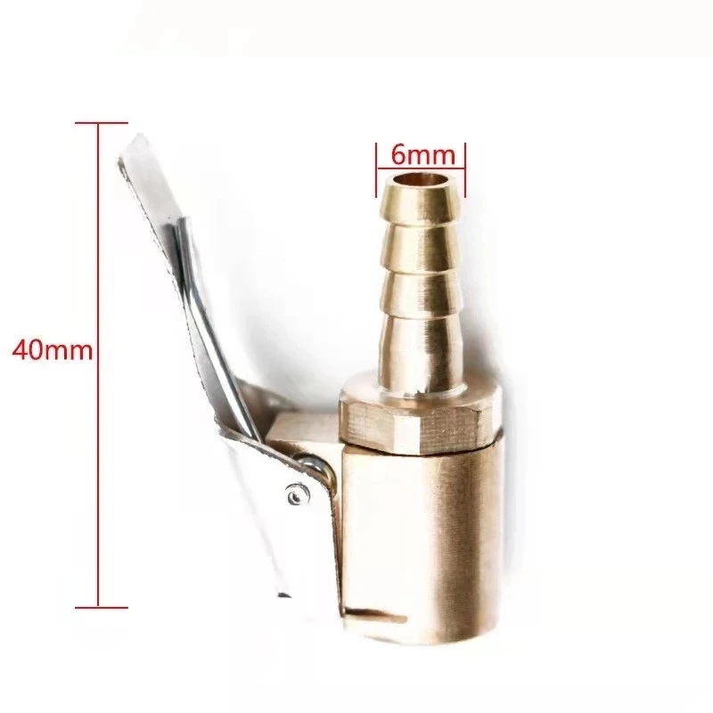 Car Truck Tire Air Pump Chuck Tyre Valve Air Compressor 220V Inflatable Pump Valve Clip Clamp Connector Nozzle 8MM Deflate Tool