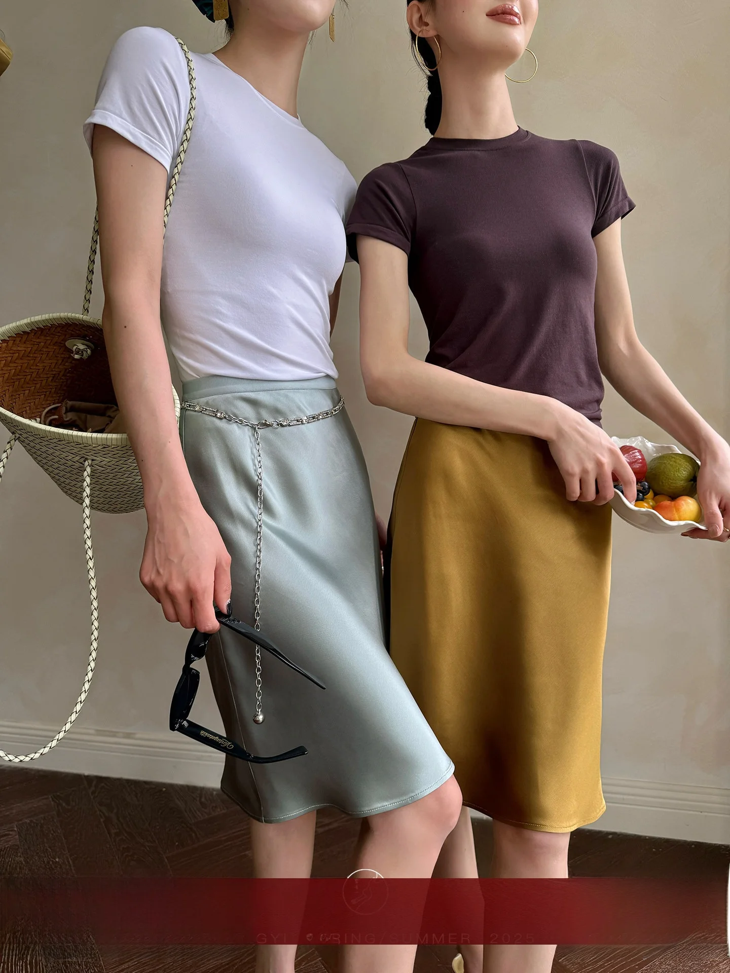 

Женская асимметричная юбка А-силуэта из вискозы Ele iny, летняя, с высокой талией, с косым разрезом, повседневная, яркая, с декоративной строчкой