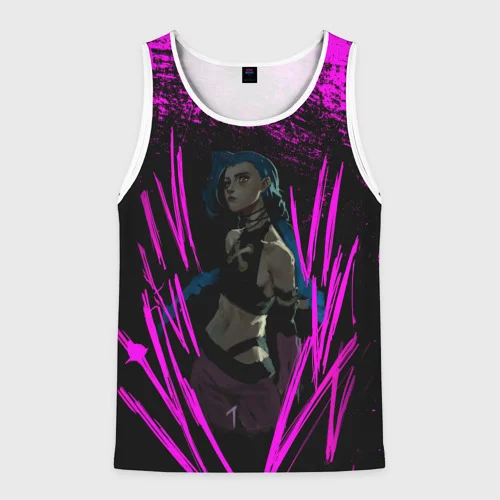 Anime Arcane League Jinx Tank top 3D Printing Men/Women Cartoon Tracksuit Sleeveless Tops Kid O-neck Men's Vest