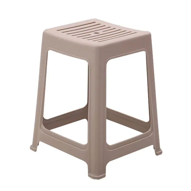 

Plastic Stool Household Thickened Adult Vulcanized Rubber Bench Fashion Dining Table Simple Square Modern Creative High Stool