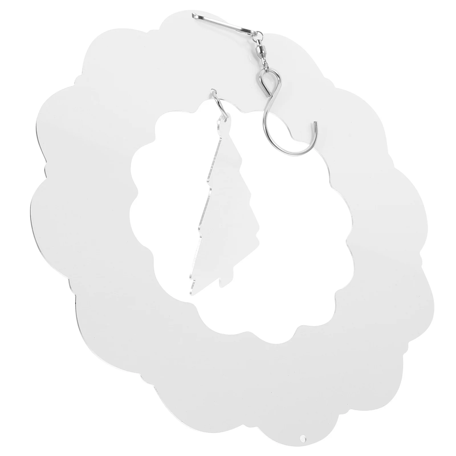 

Christmas Tree Sublimation Wind Spinner Blank Aluminum Hanging Decoration Outdoor Garden Porch Yard Rust Proof